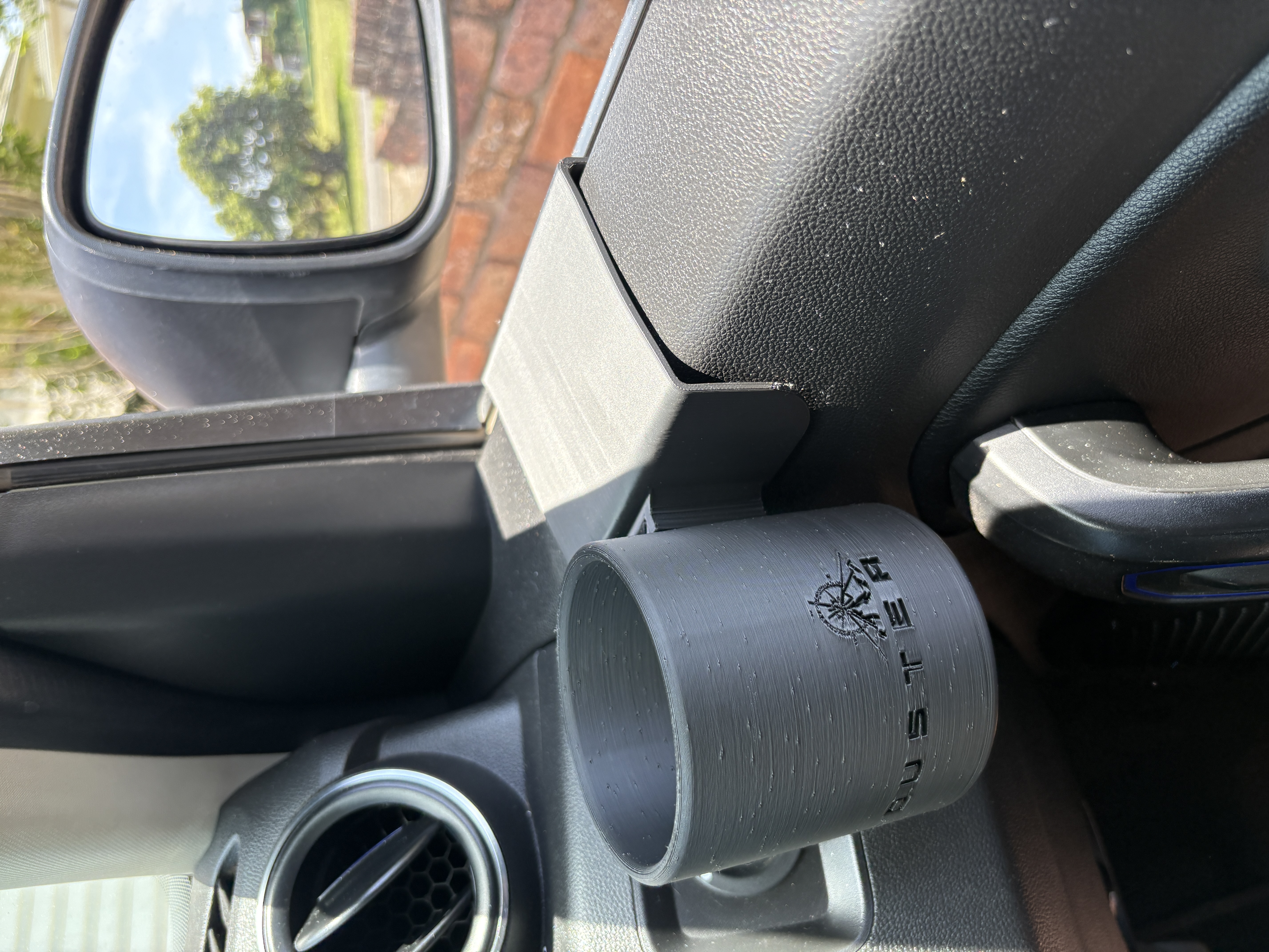 Renault Duster Window-Mounted Cup Holder (Two-Part Design)