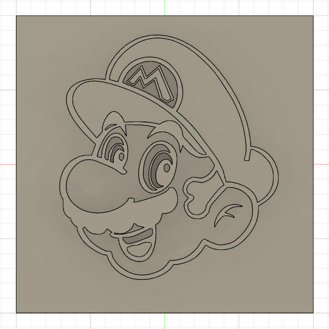 Plaque Tête de Mario