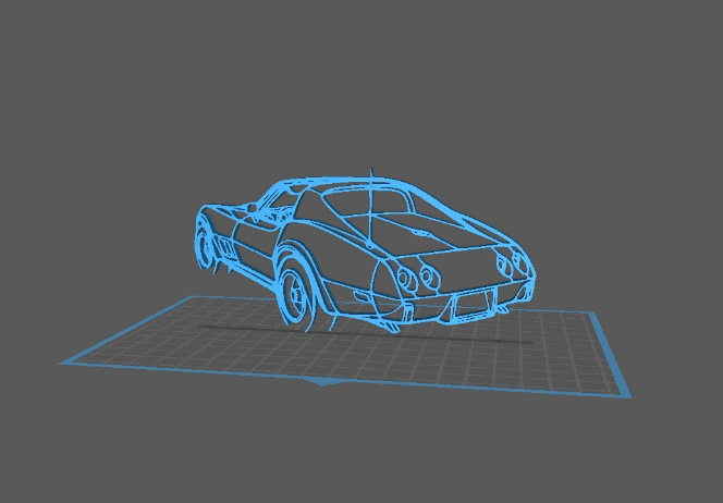 Chevrolet - Corvette C3 1976 Wall Art
