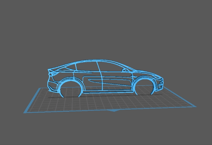 Tesla - Model Y Wall Art 