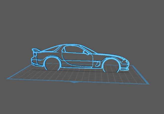 Mazda - FD RX-7 Wall Art