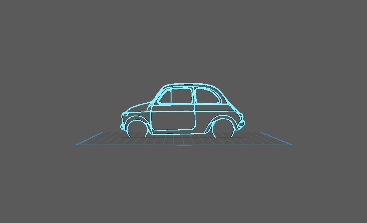 Fiat - 500 Wall Art