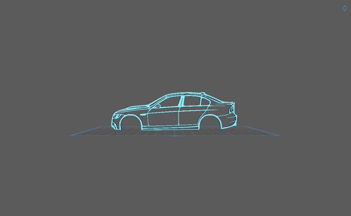BMW - M3 E90 2008 Wall Art