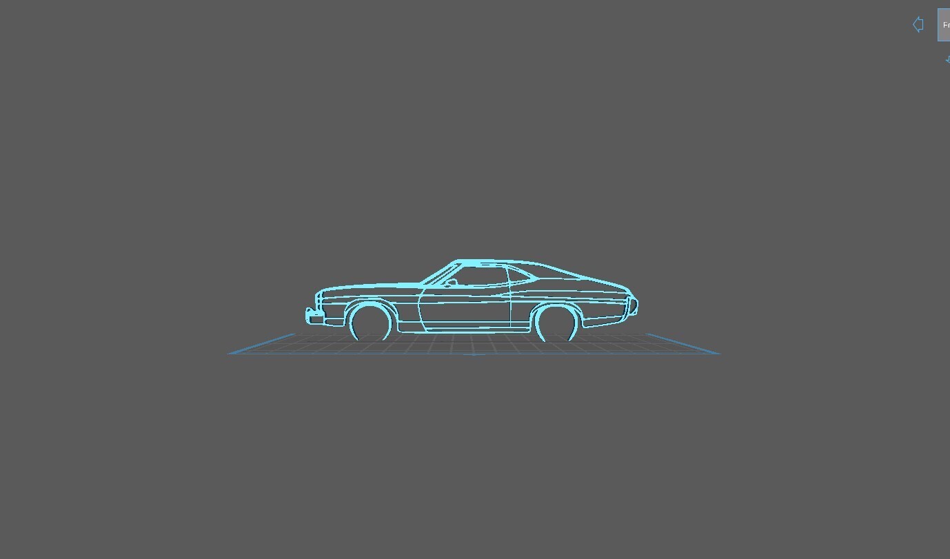 Ford - Gran Torino Sport Fast Back 1973 Wall Art