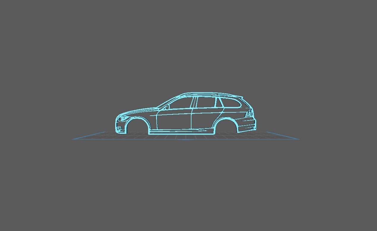 BMW - E91 2009 Wall Art