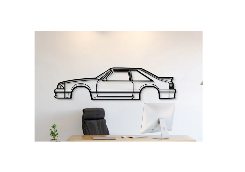 Ford - Mustang GT Hatchback 1988 Wall Art
