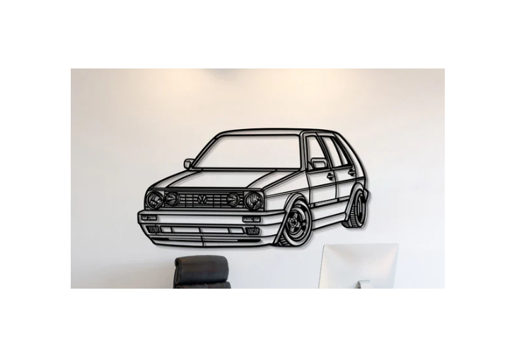 Volkswagen - Golf MK2 1990 Wall Art