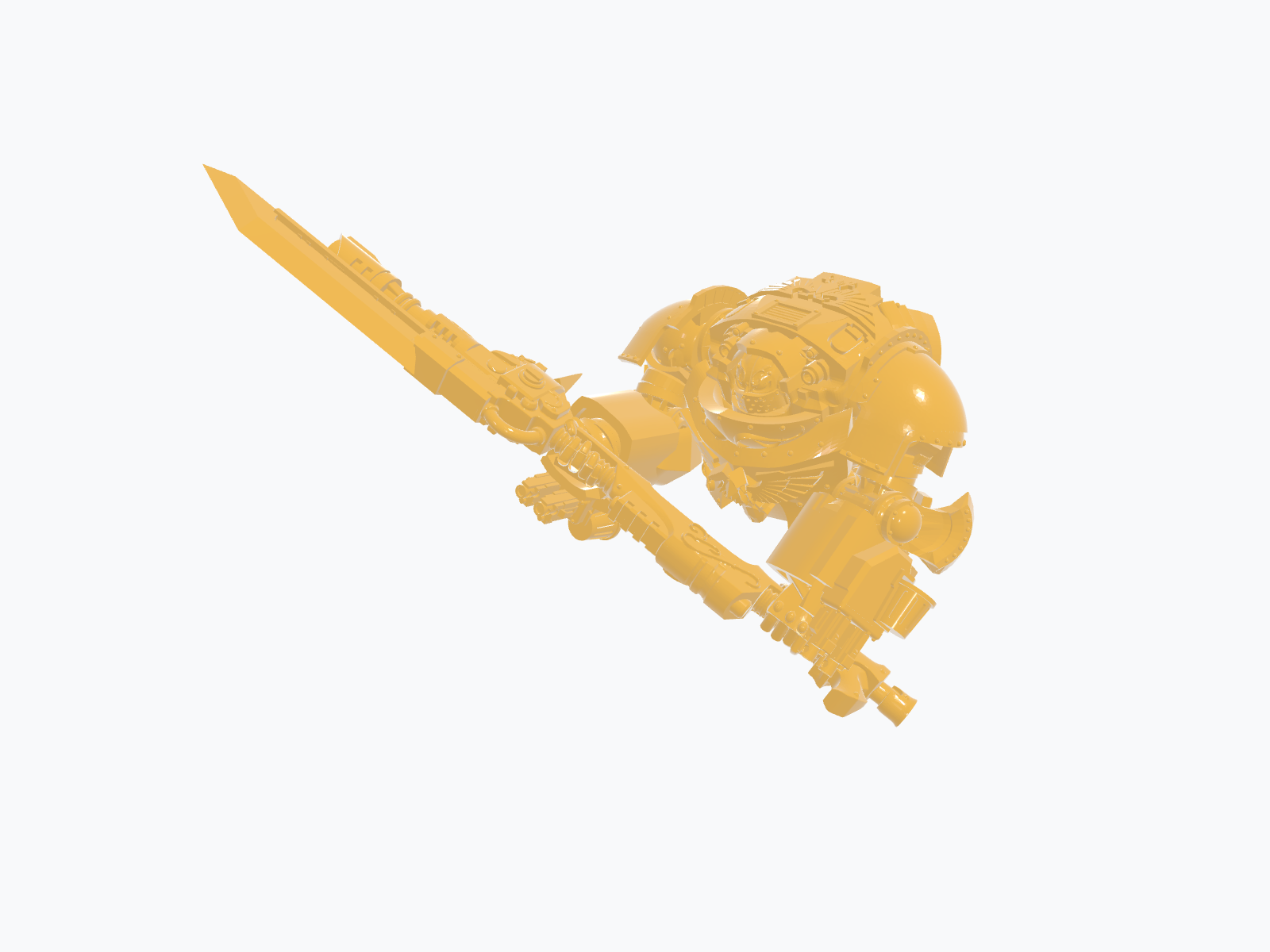 Custodes Dreadnought Melee Options – Spear, Sword, Shield & Two-Handed Spear