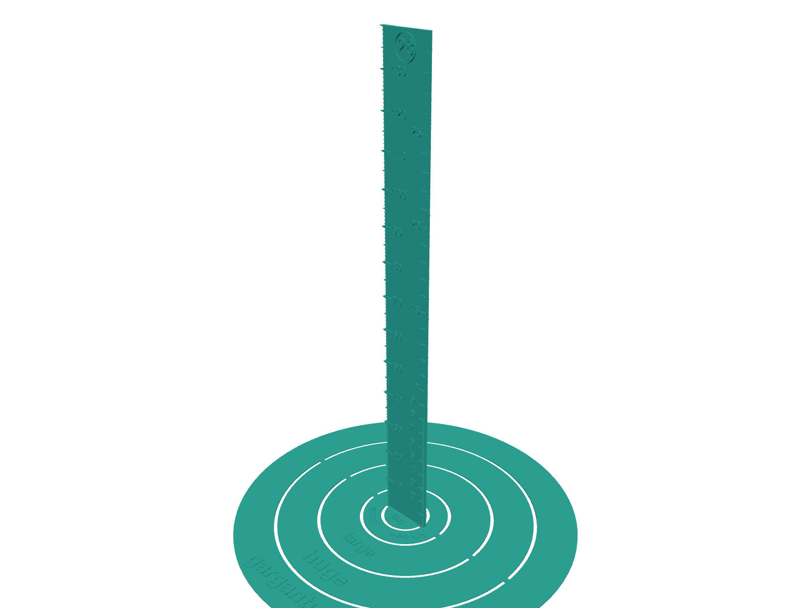 Miniature Scale Ruler Tool – Height & Scale Checker for 3D Slicers