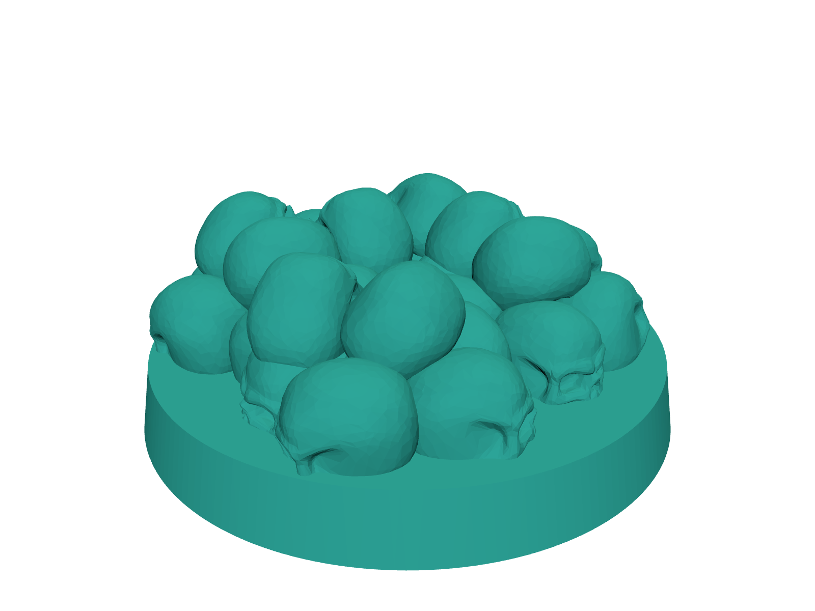 Skull-Themed Miniature Bases Collection – Circular & Oval (Multiple Sizes)
