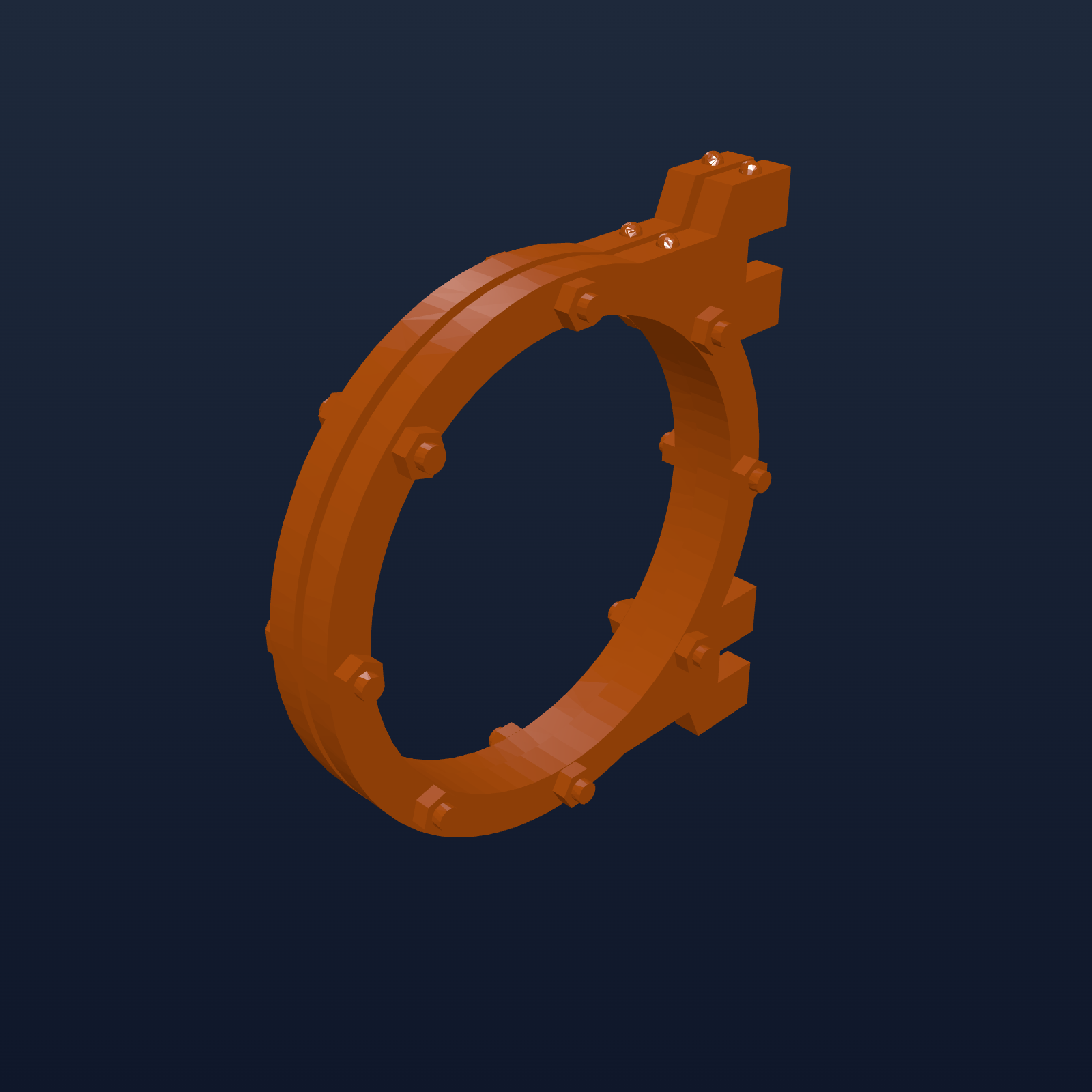 Wargames Terrain Bracket For Straight Pipe