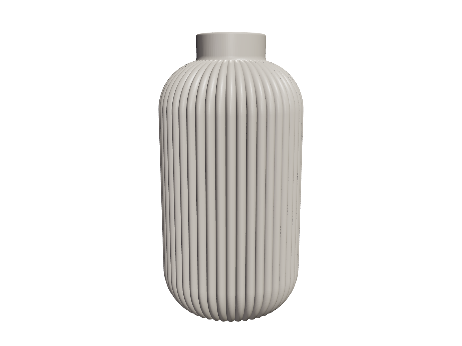 Modern Design Ribbed Vase