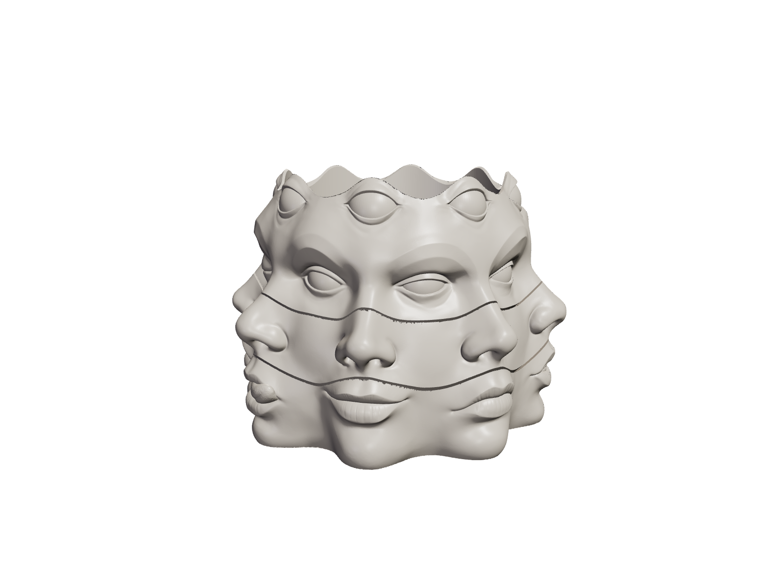 Multi Face Vase