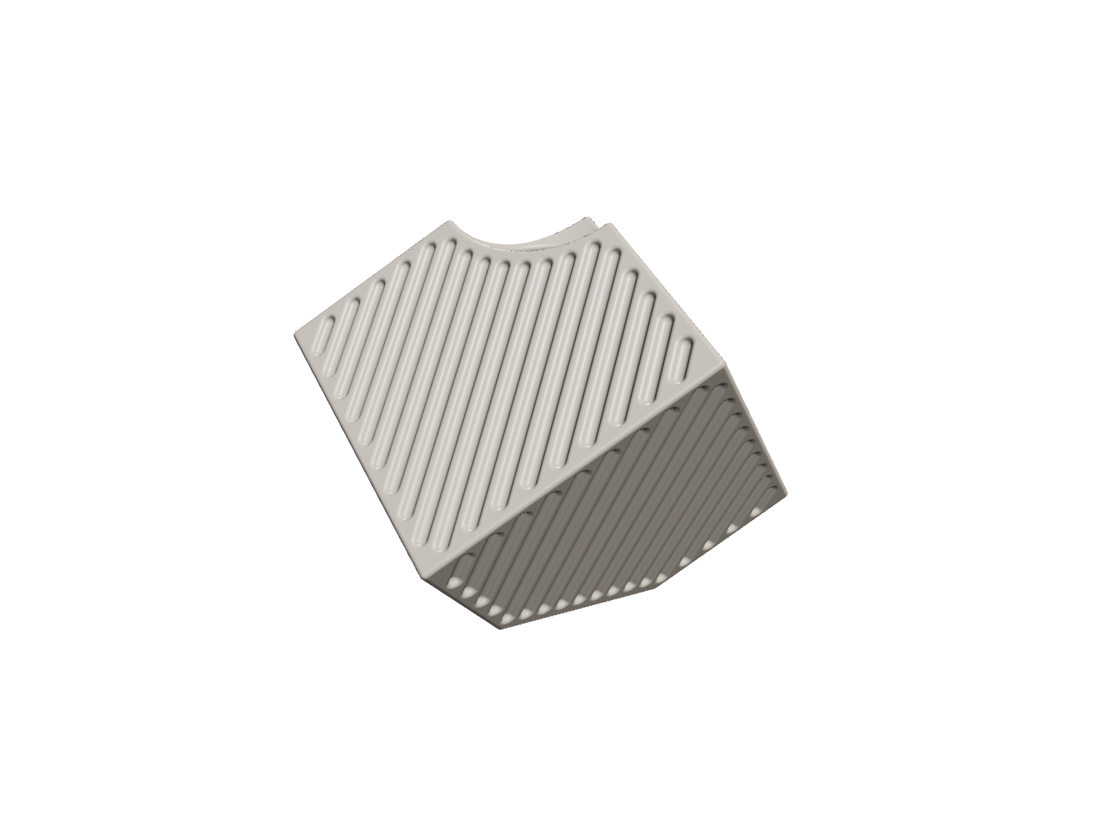 Vertex Vase Ribbed