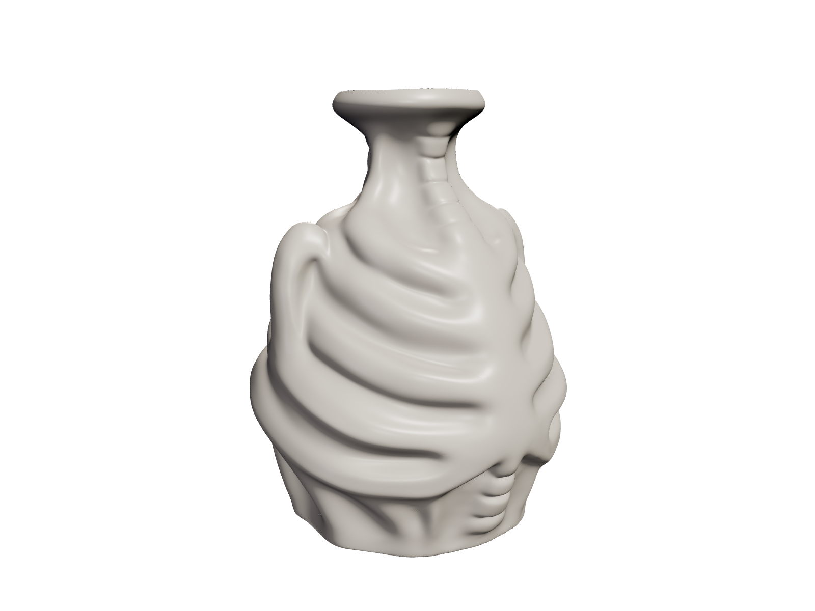 Spooky Skeleton Shaped Vase