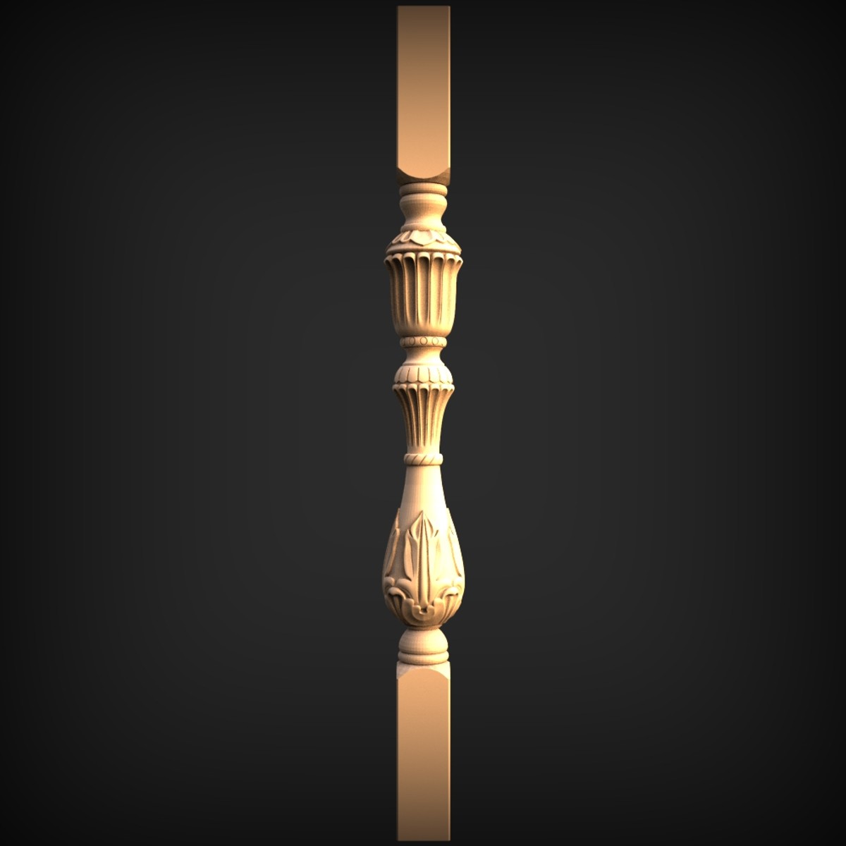 Fluted Urn Staircase Baluster