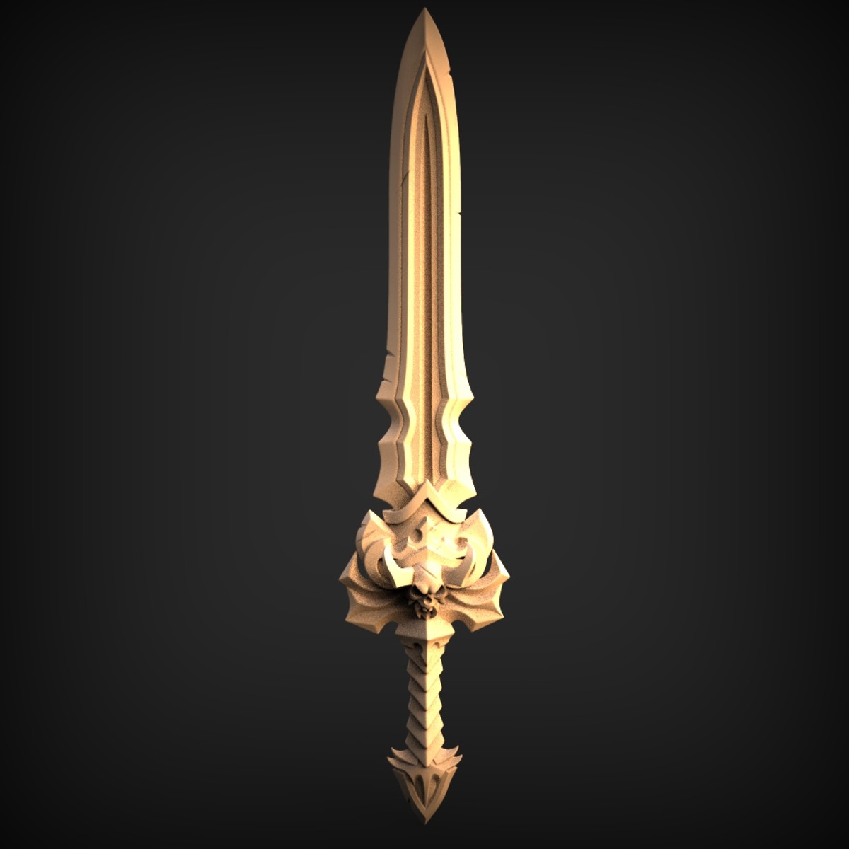 Demon-Hilt Fantasy Broadsword