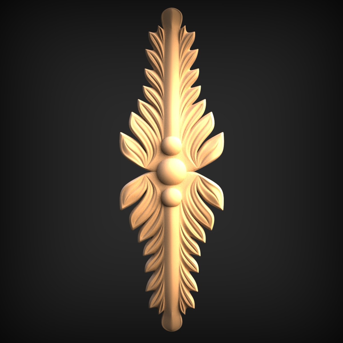 Feathered Acanthus Drop Onlay