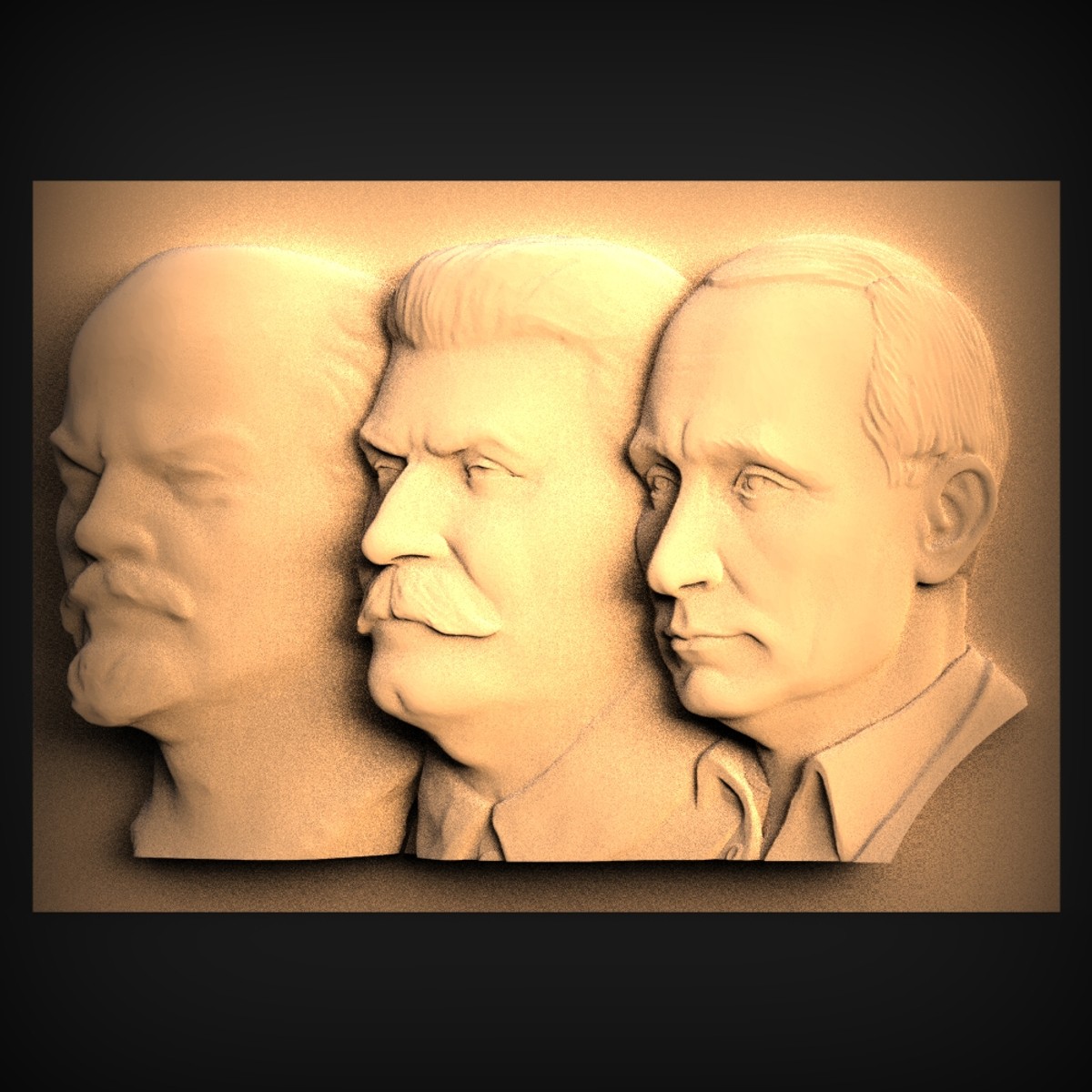 Russian Leaders Triple Profile Relief