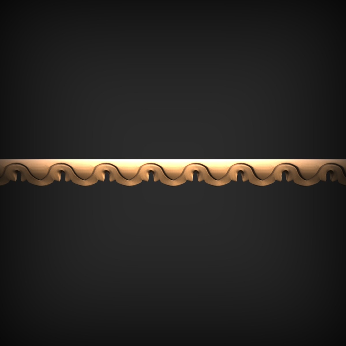 Running Wave Scroll Moulding