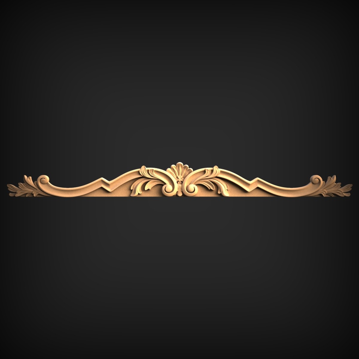 Acanthus Pediment Crest Onlay