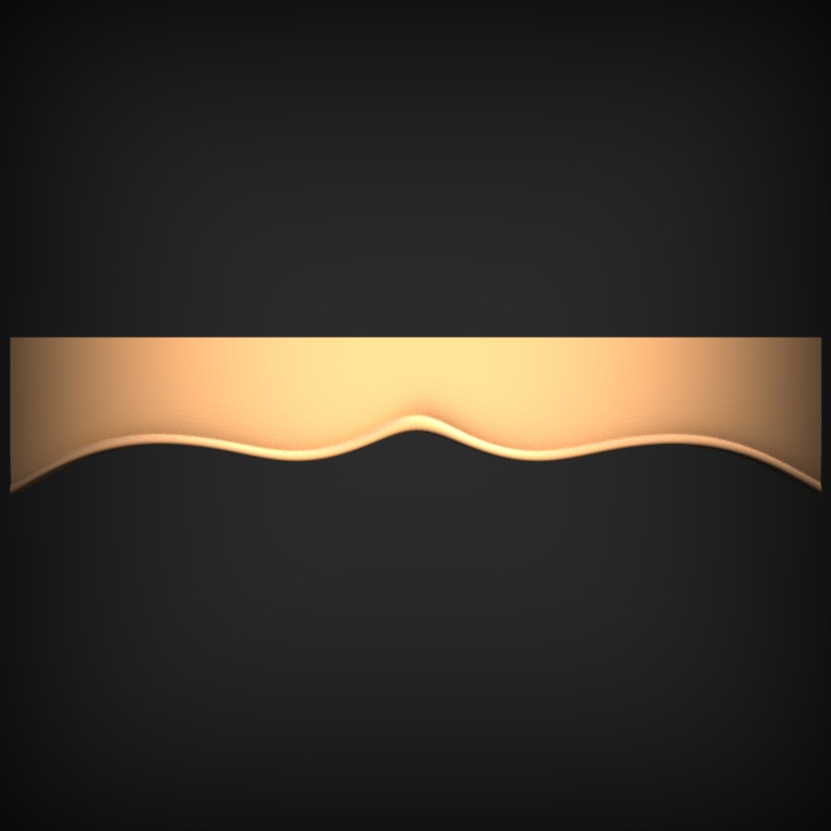 Undulating Wave Edge Border Trim