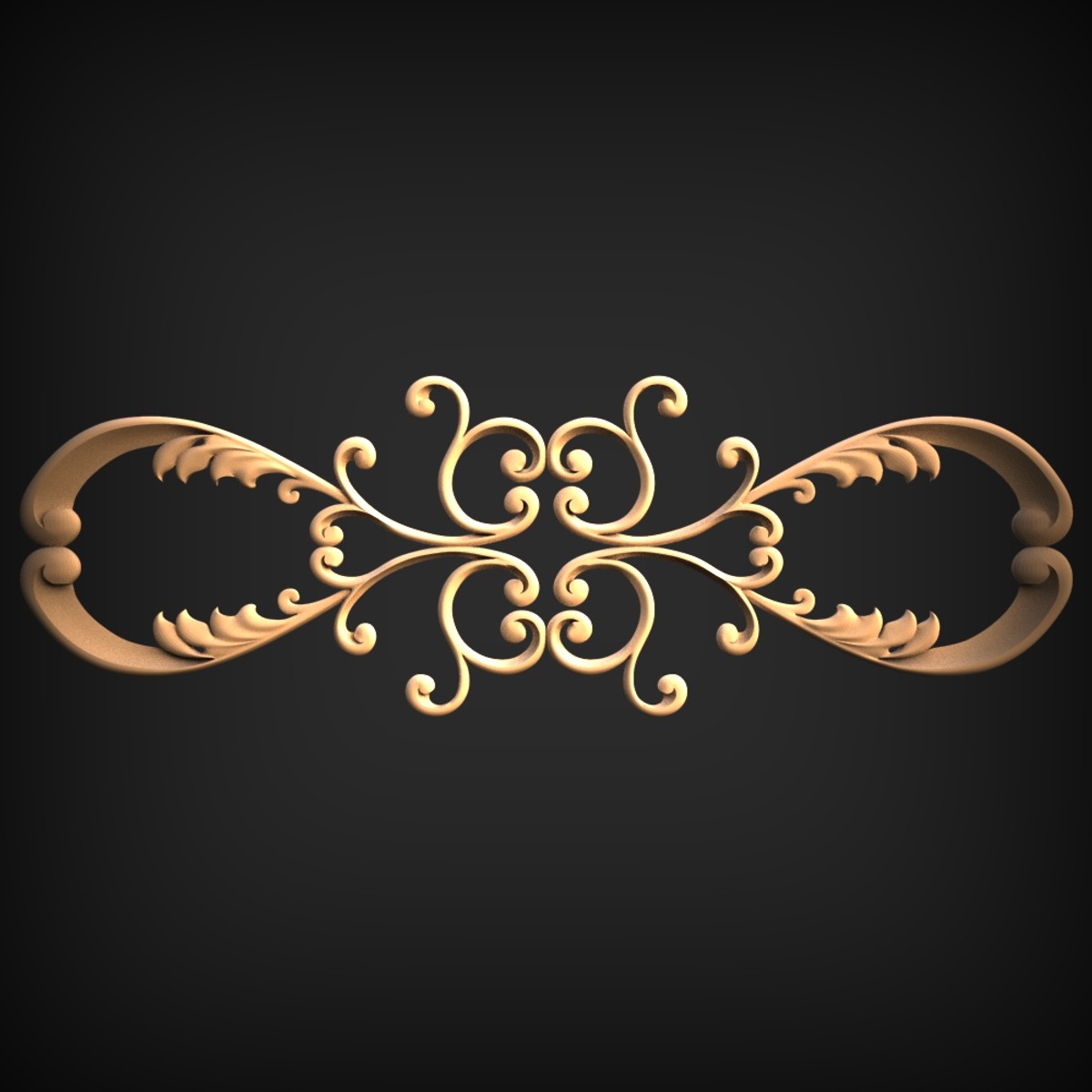 Feathered Acanthus Scroll Onlay