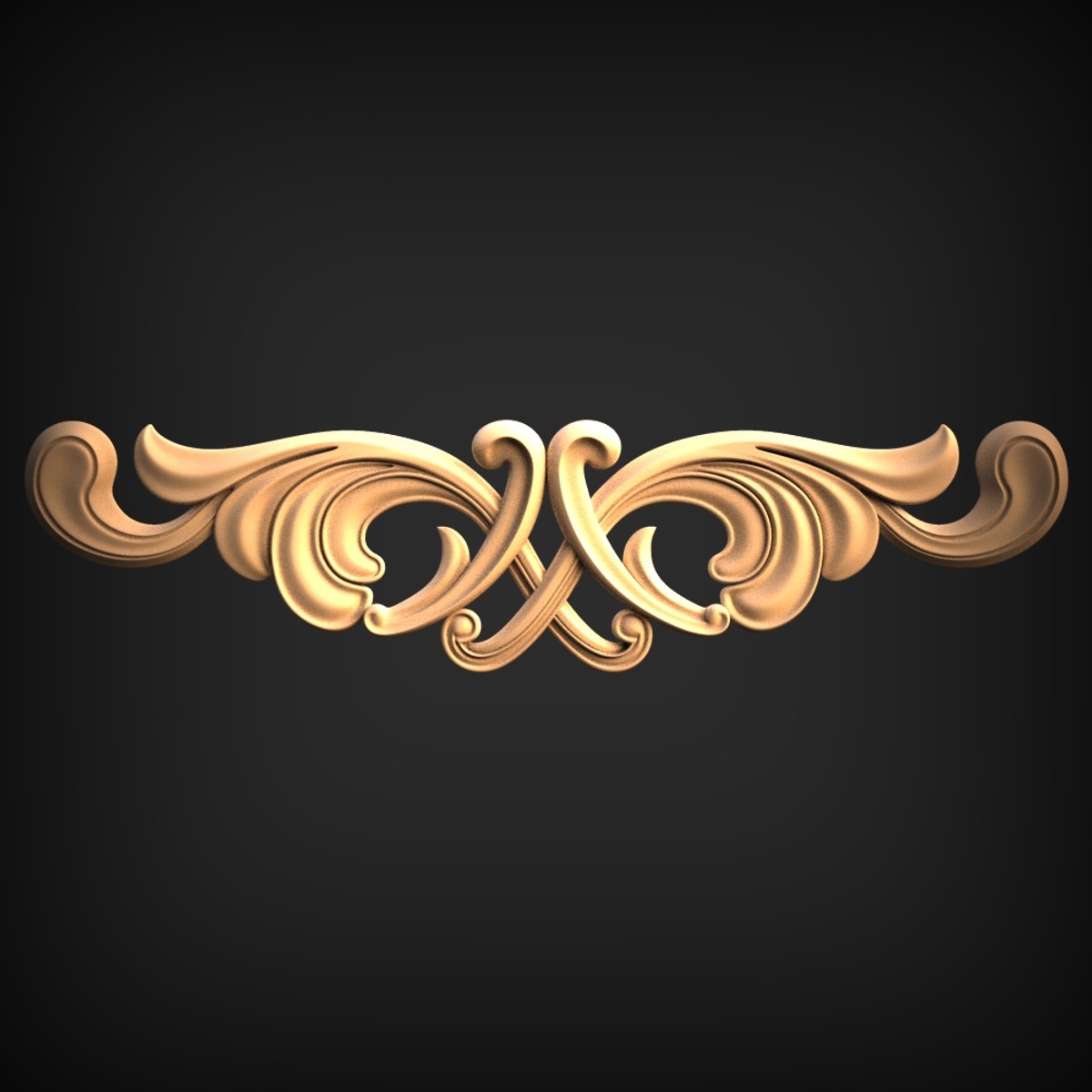 Symmetrical Scroll Centre Onlay