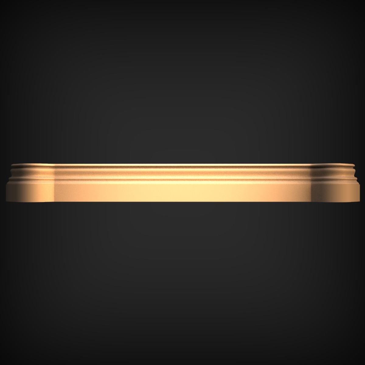 Rounded Rectangle Molded Tray Rim