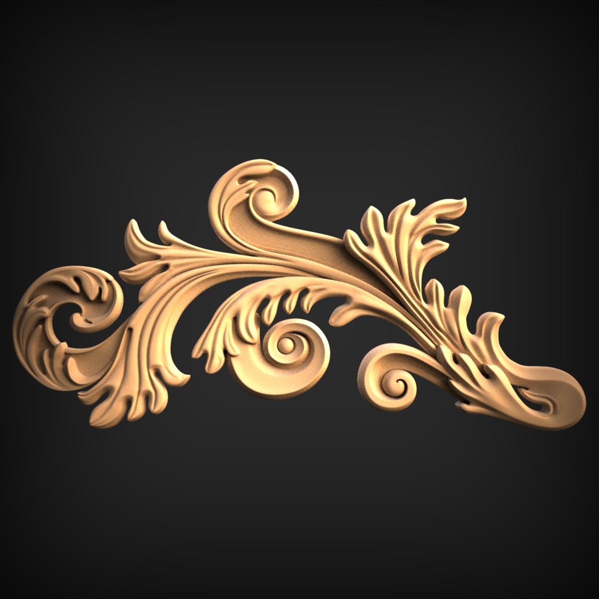 Flowing Acanthus Scroll Onlay