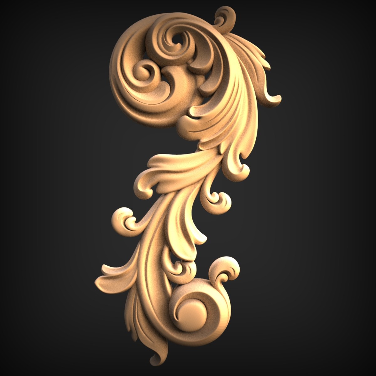 Rococo Acanthus Scroll Onlay