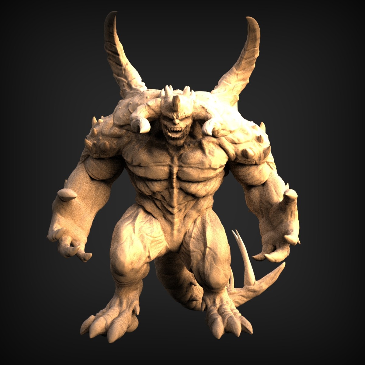Horned Demon Brute Figure