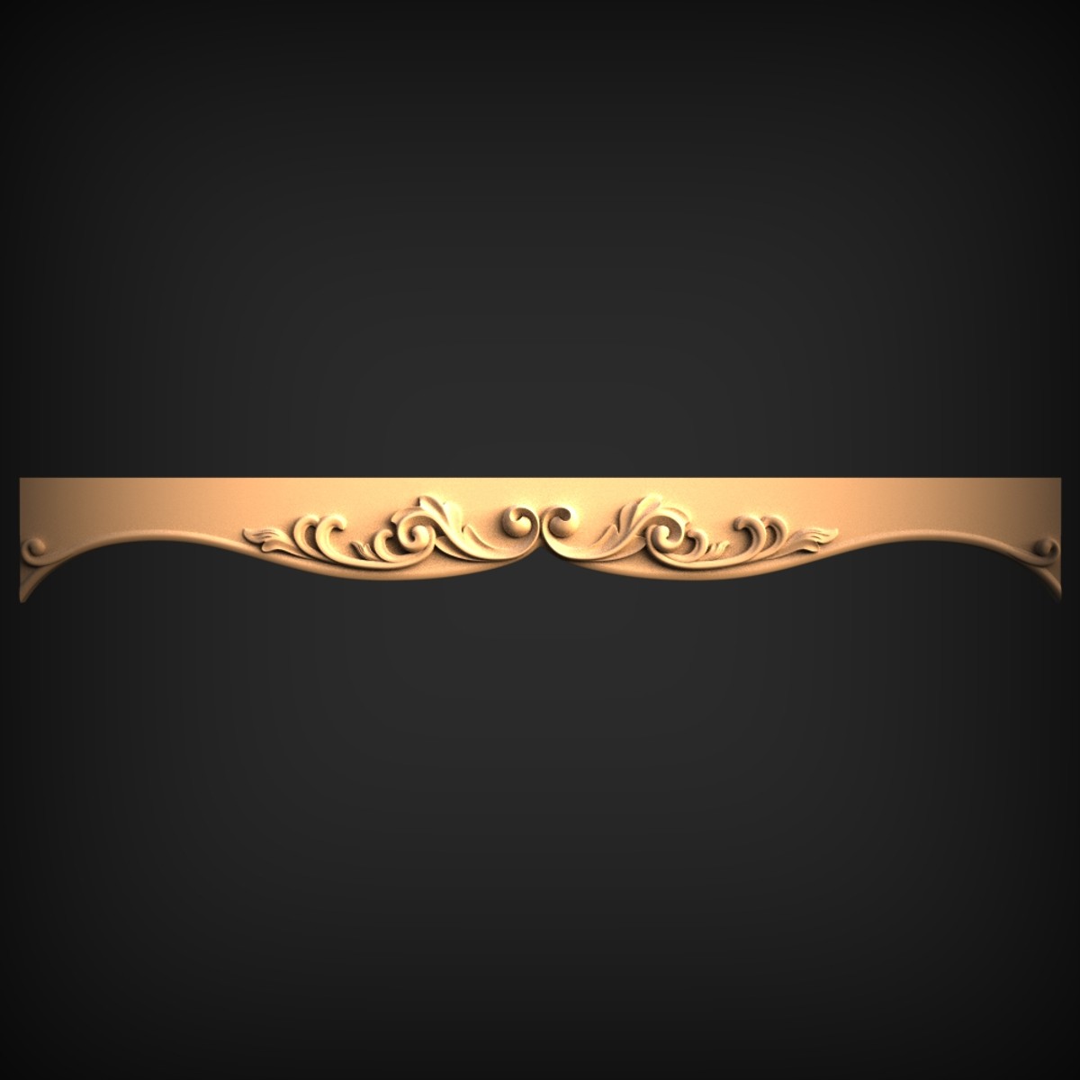 Scrolled Acanthus Valance Onlay