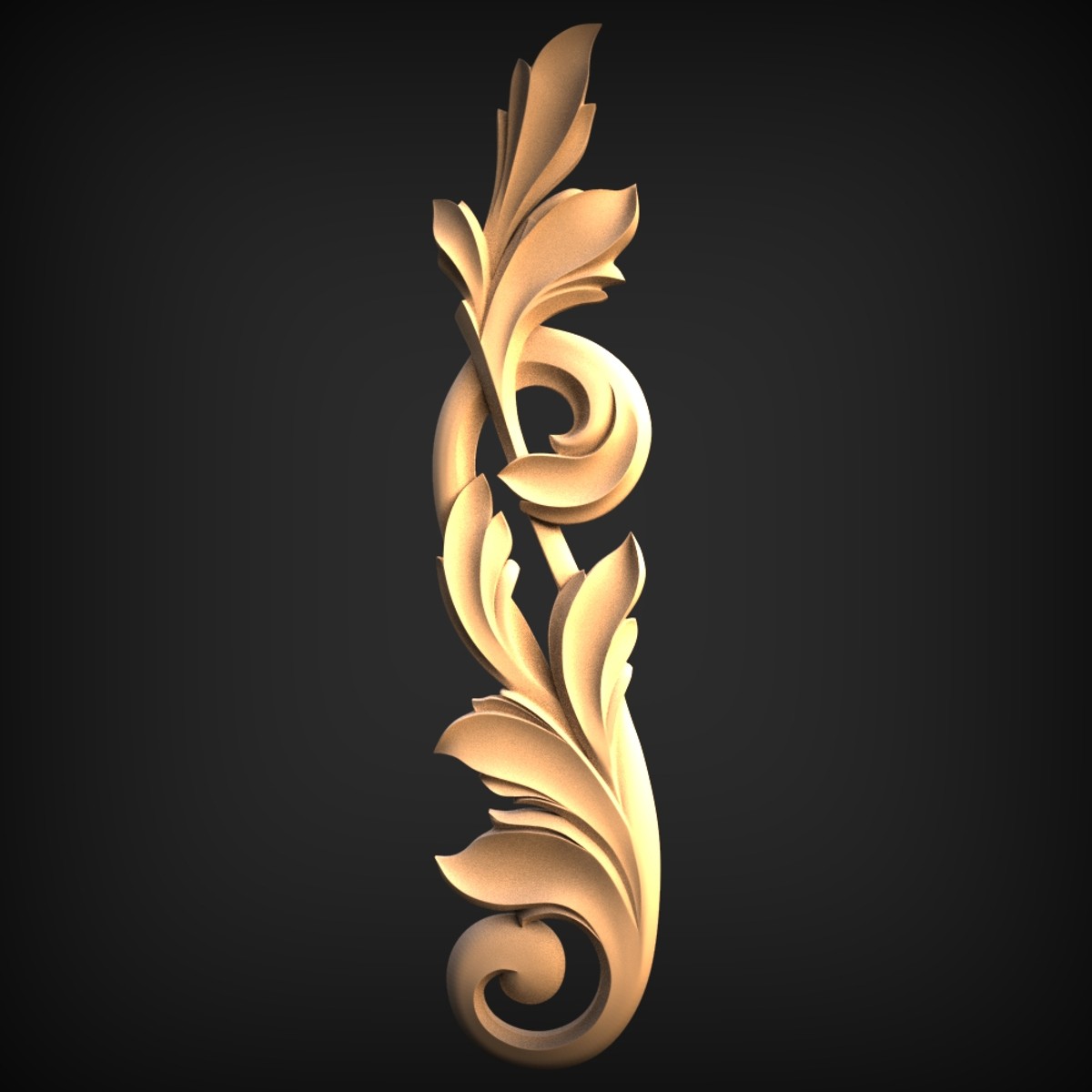 Vertical Acanthus Leaf Drop