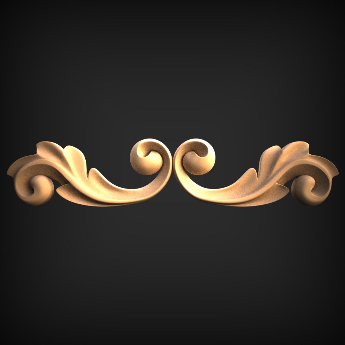 Mirrored Acanthus Scroll Onlay