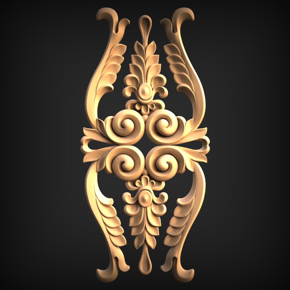 Acanthus Scroll Vertical Onlay