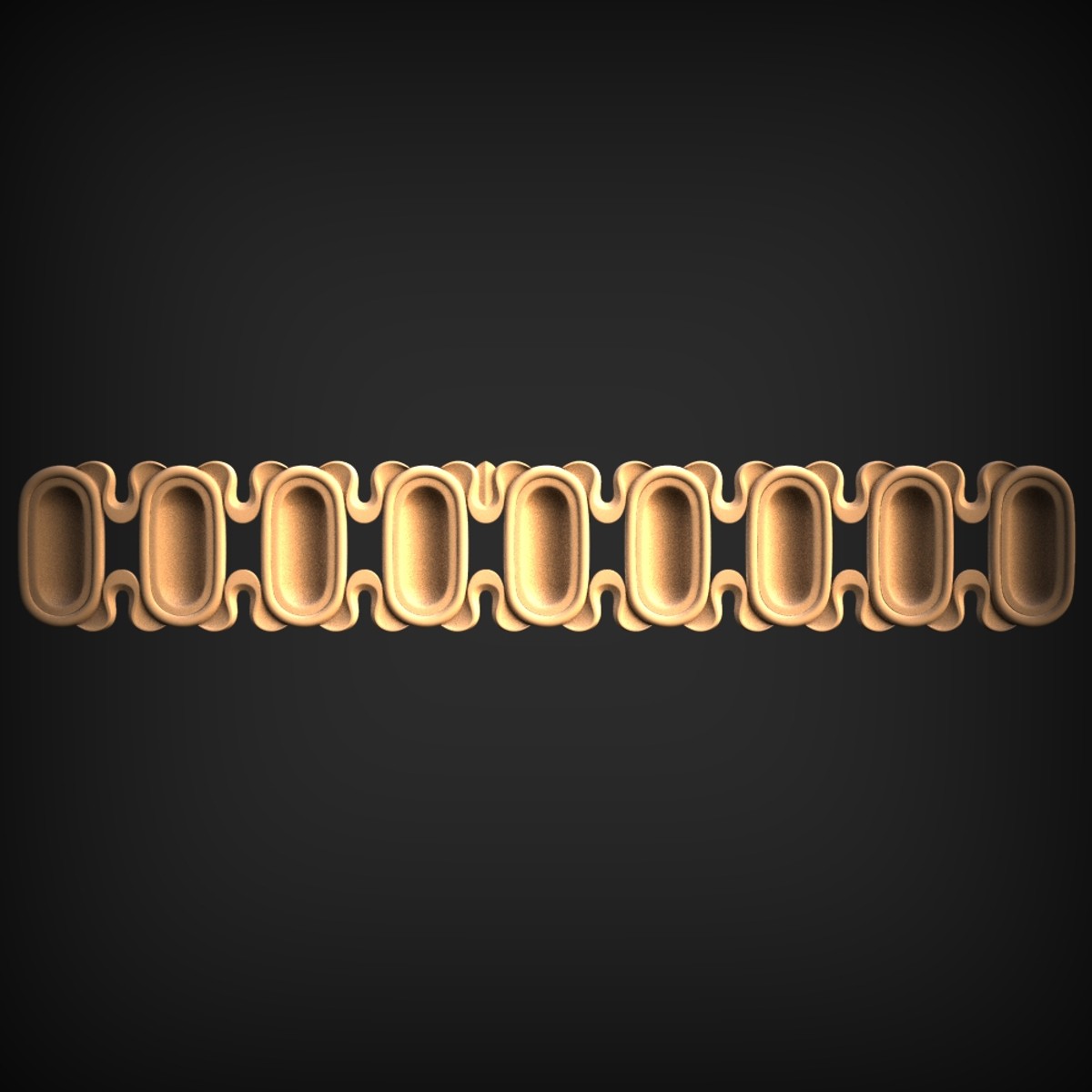 Linked Oval Cartouche Border