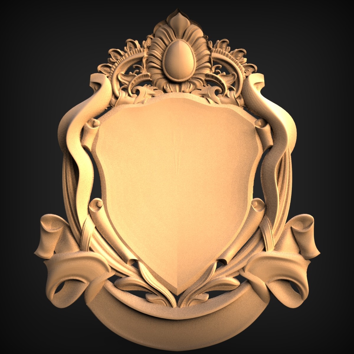 Heraldic Crest Shield Wall Plaque