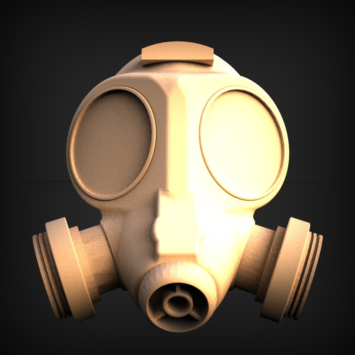 Vintage Twin-Filter Gas Mask