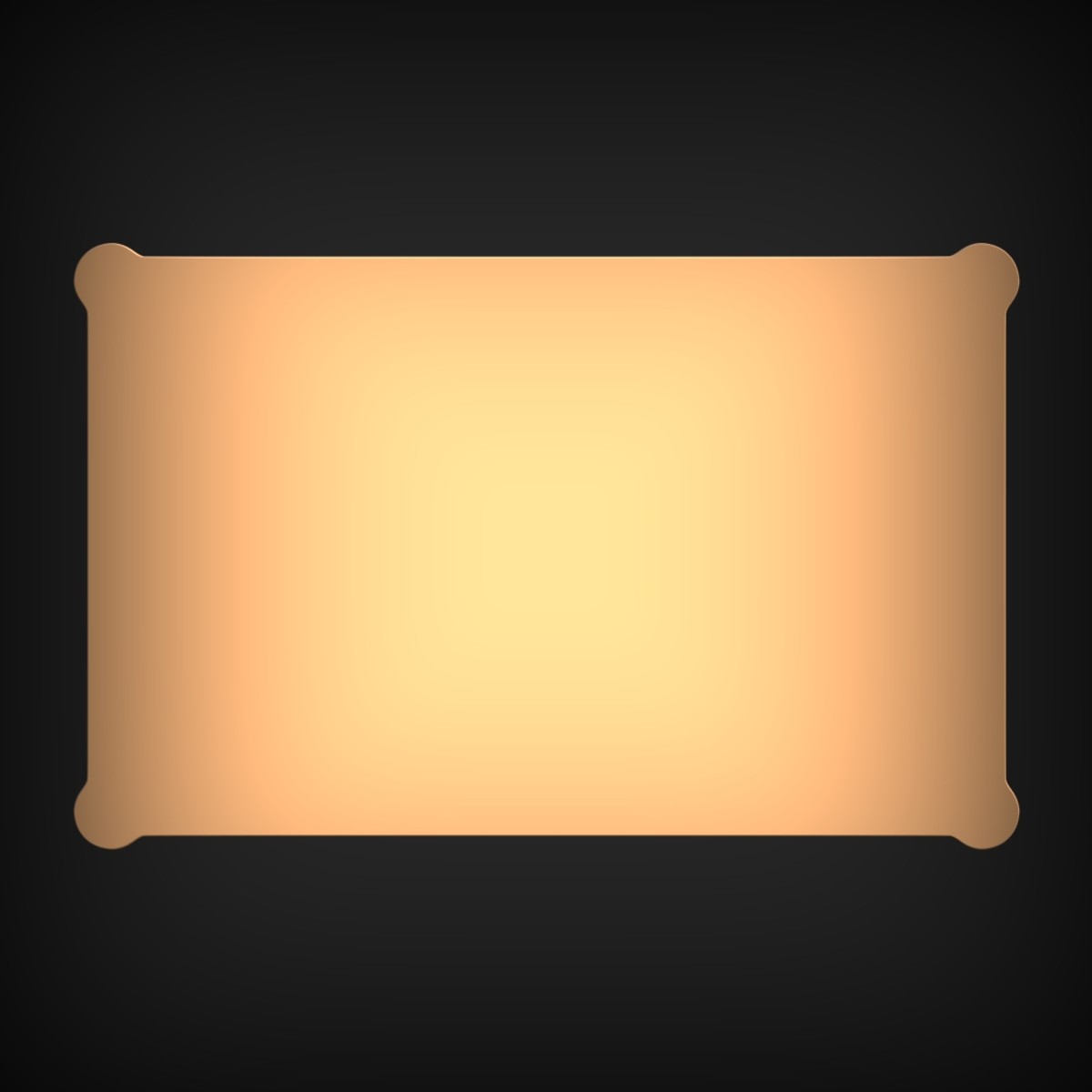 Cusped Corner Nameplate Blank