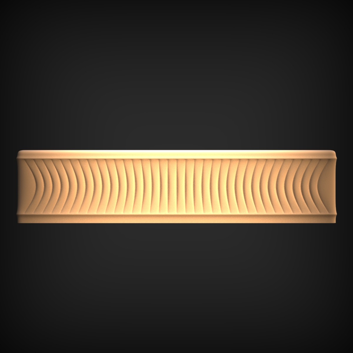 Flowing Wave Border Moulding