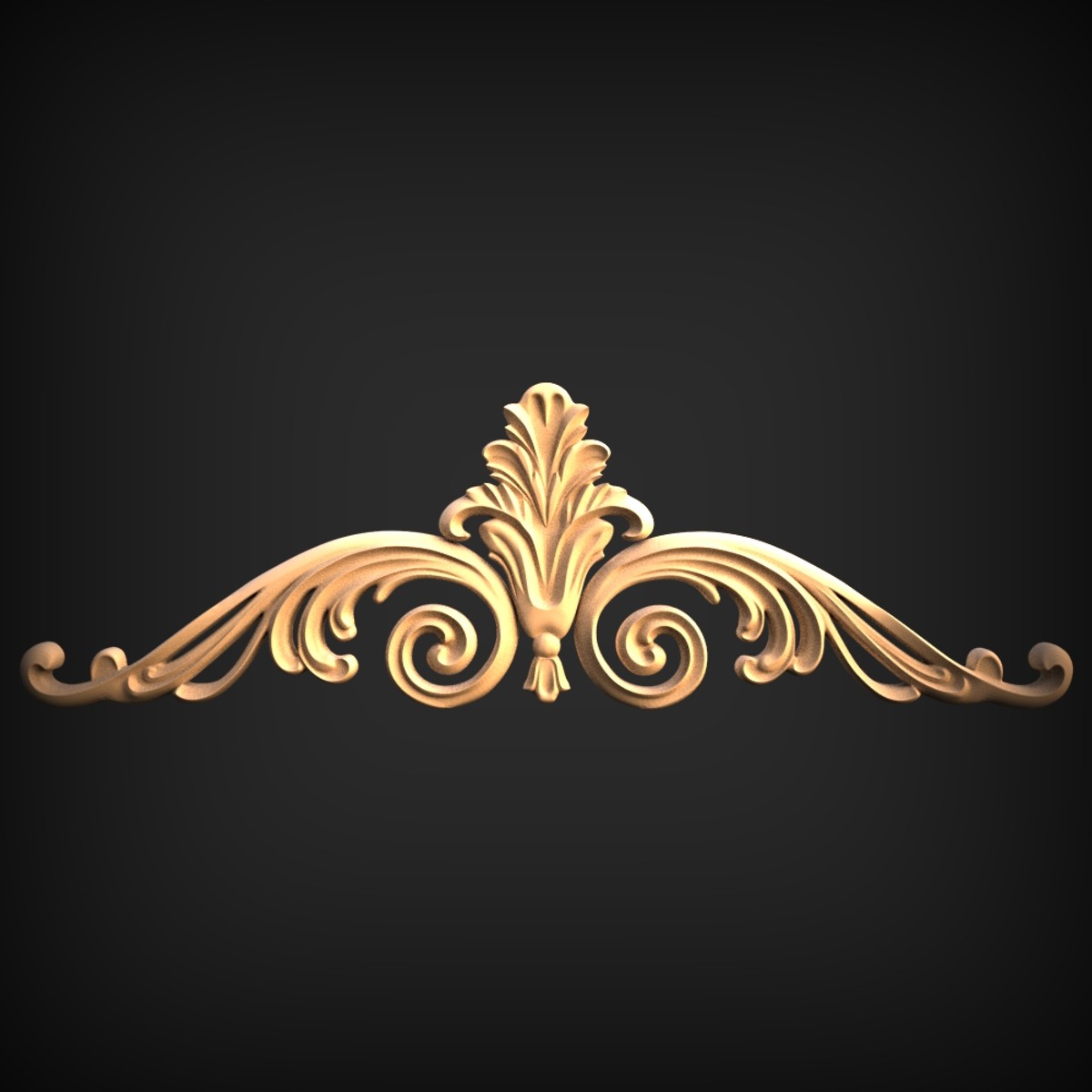 Acanthus Palmette Scroll Onlay