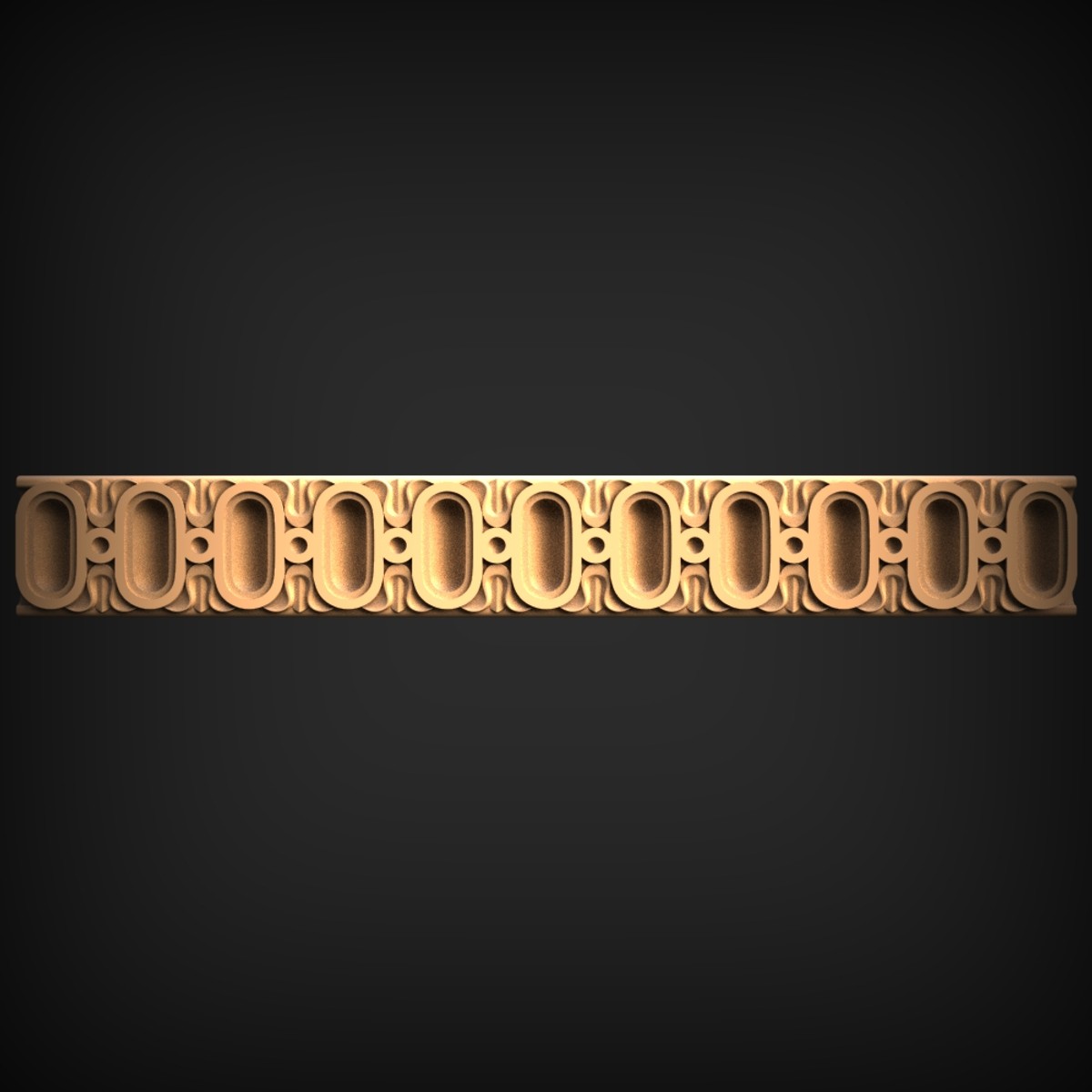 Oval-Bead Ornamental Moulding Strip