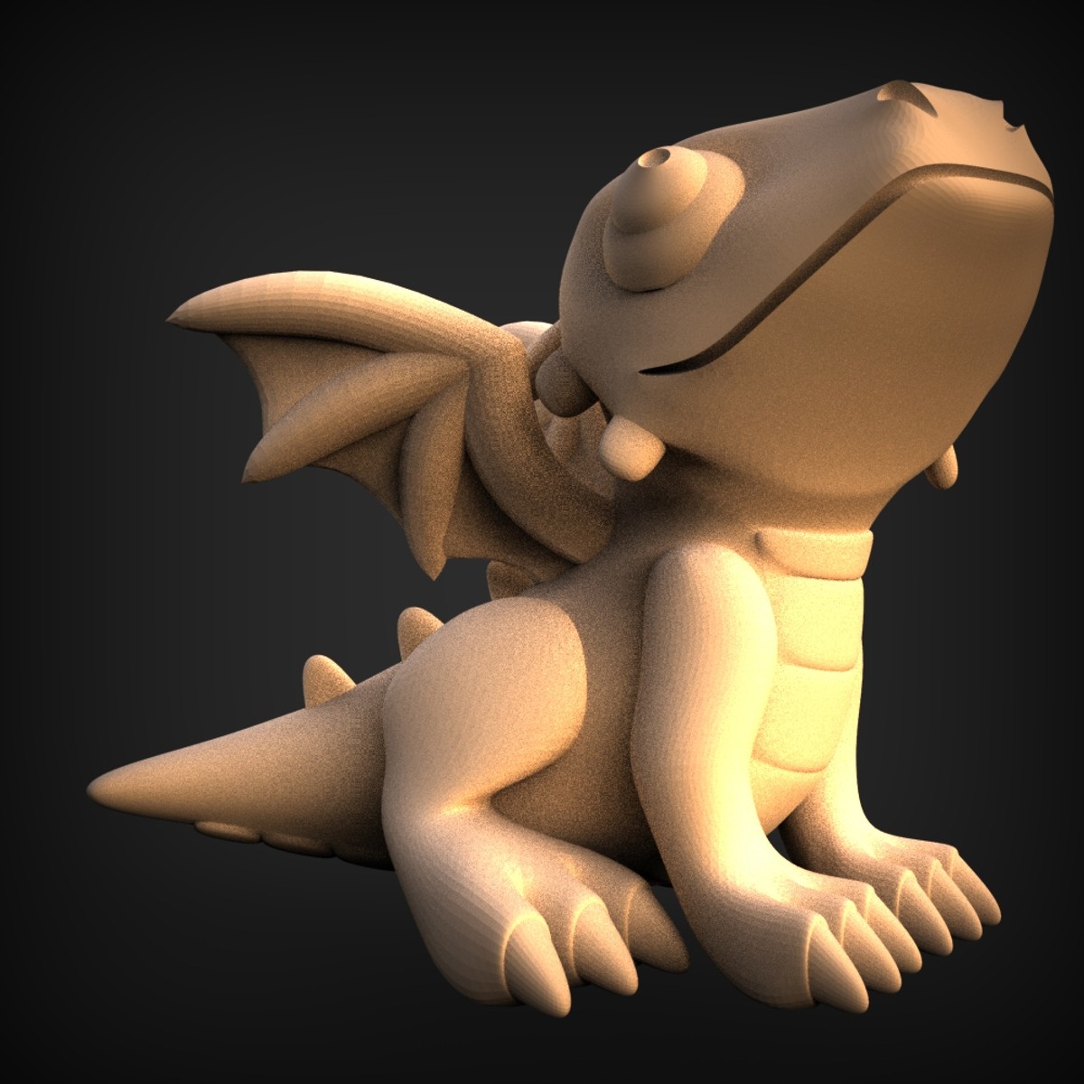 Sleepy Baby Dragon Figurine