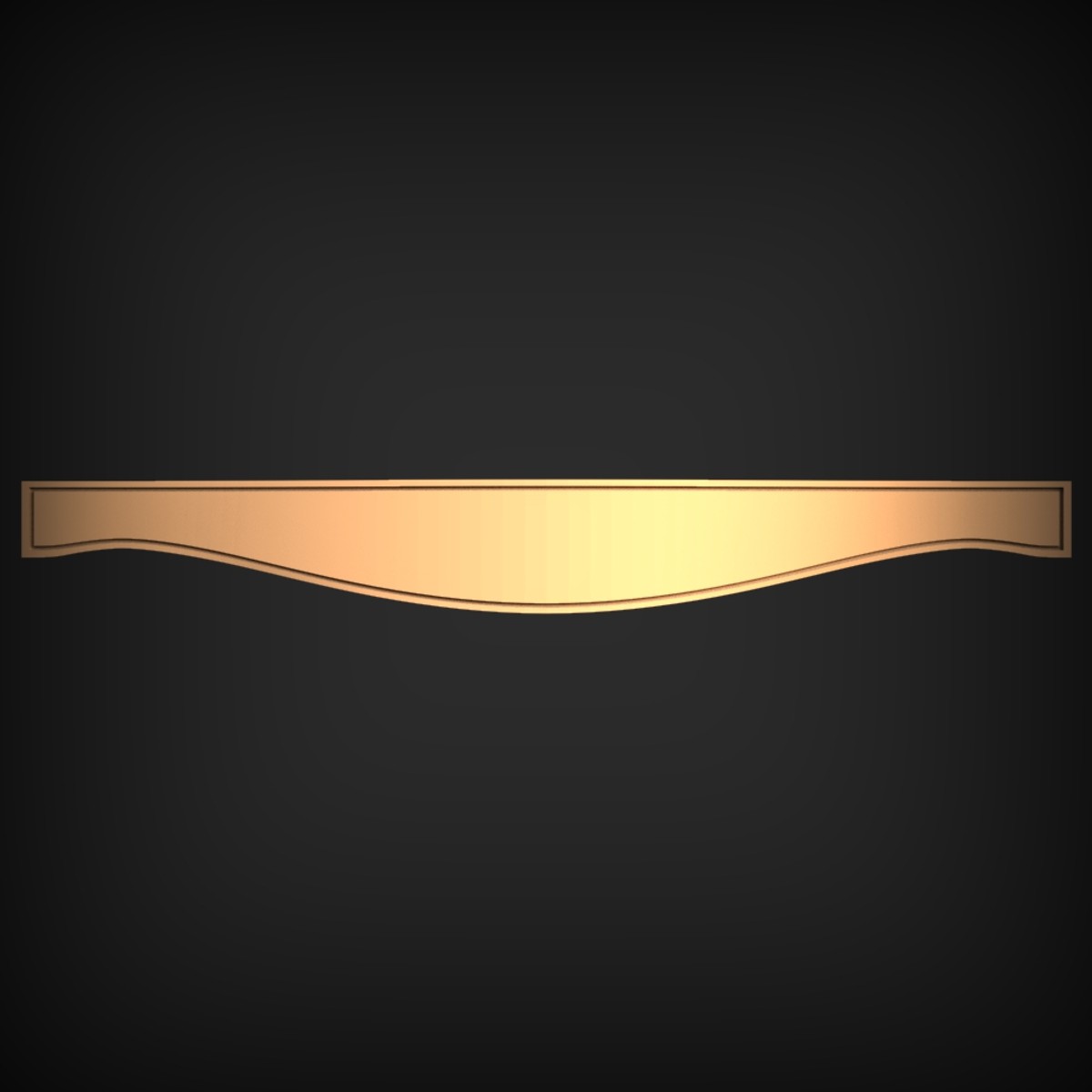 Curved Scalloped Valance Apron Panel