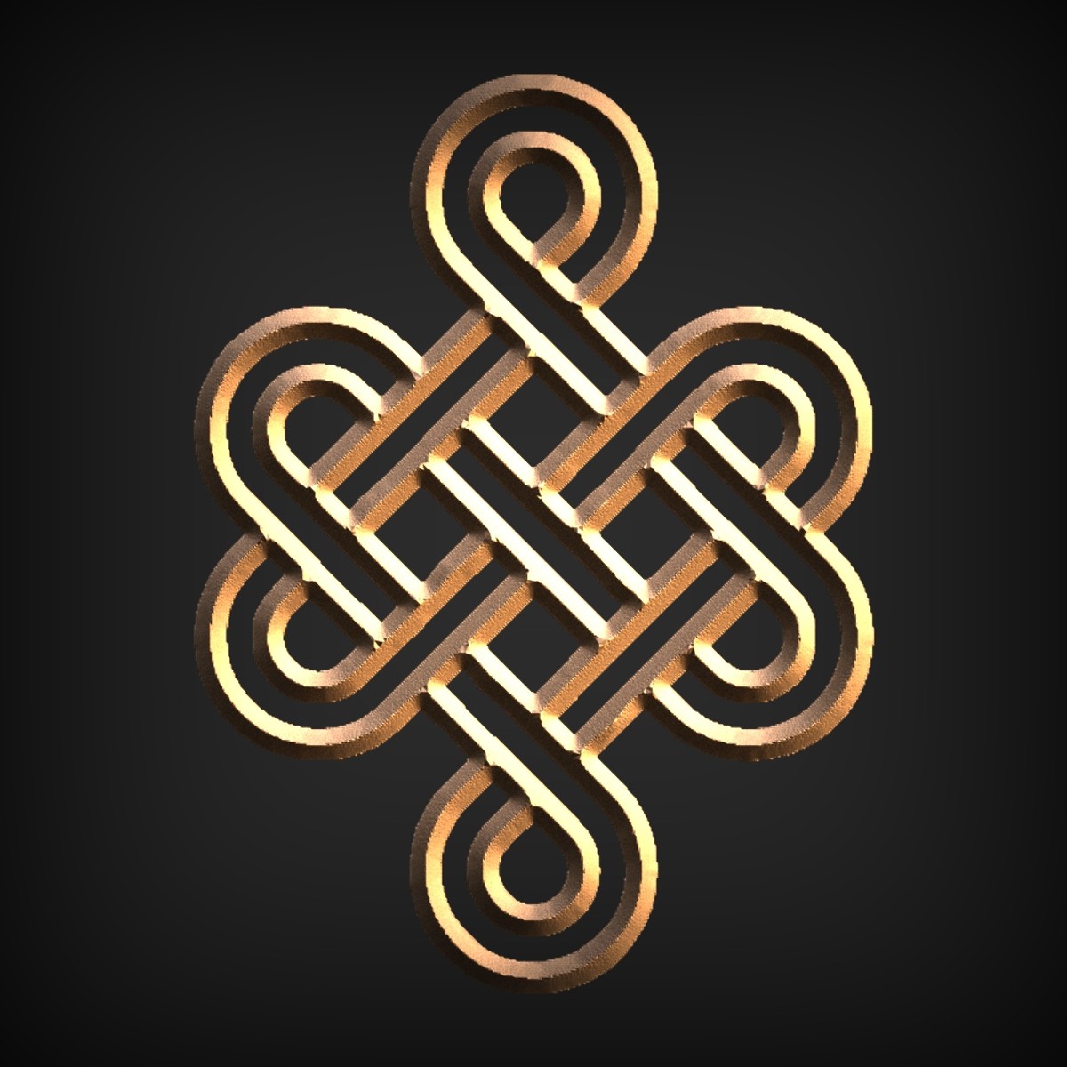 Woven Endless Knot Wall Panel