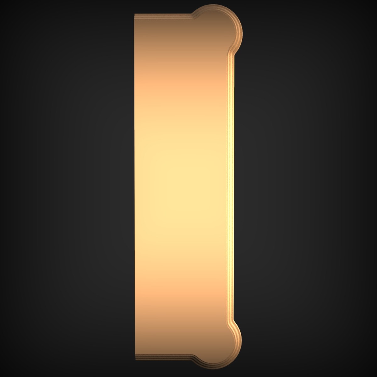Beaded-Edge Vertical Panel Plaque