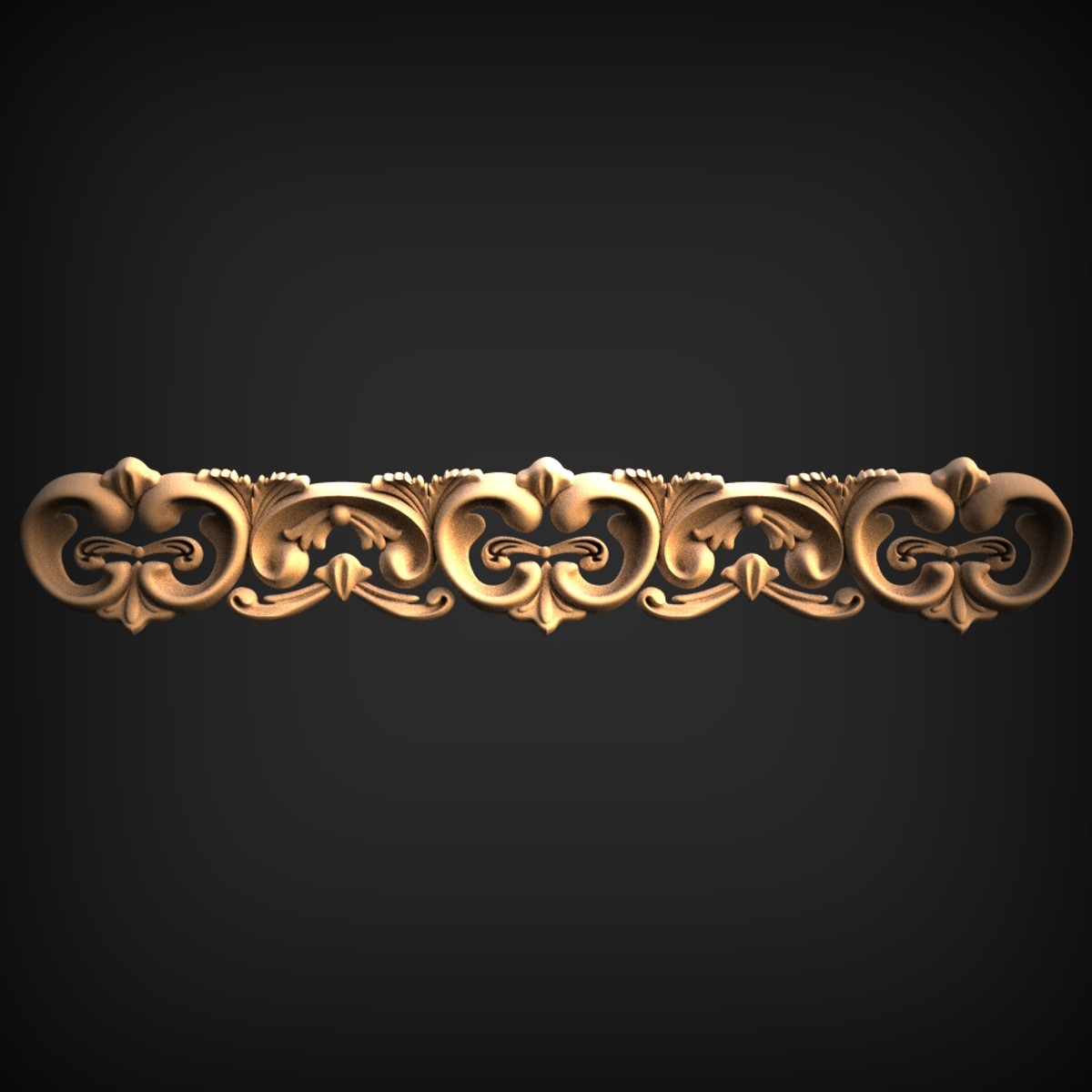 Symmetrical Acanthus Scroll Onlay
