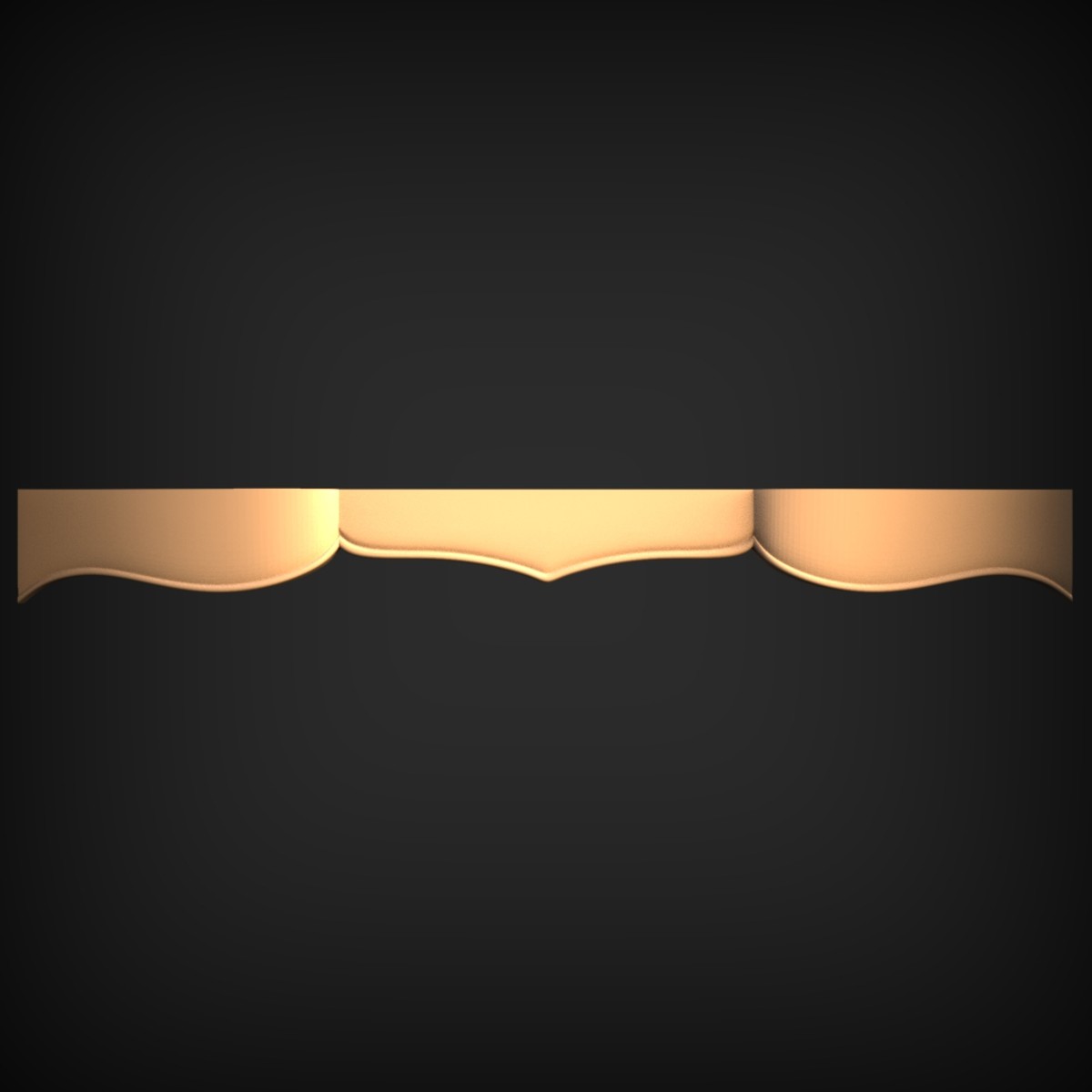 Softly Waved Cornice Moulding