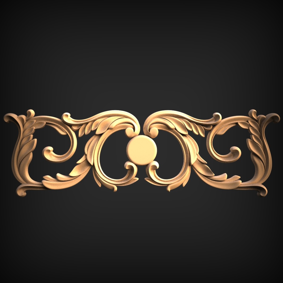 Mirrored Acanthus Scroll Onlay
